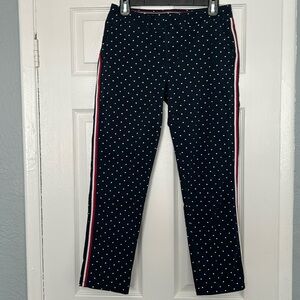 Tommy Hilfiger women’s pants polka dot with signature red and white strips